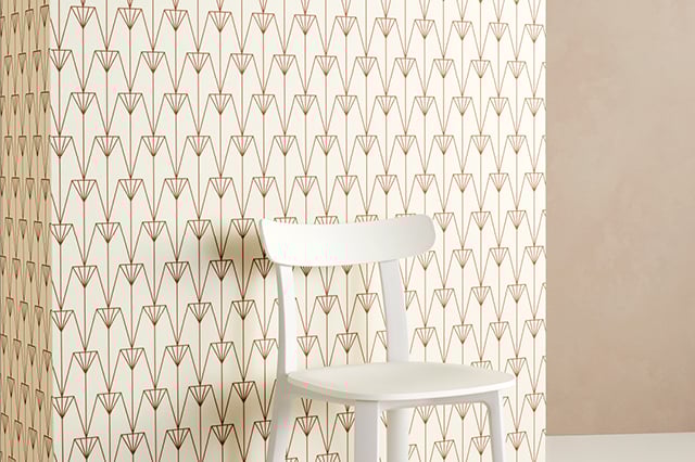 Surface Finishes in P3 Palms Image of Fabric Acoustic AutexAU Pattern Leaves