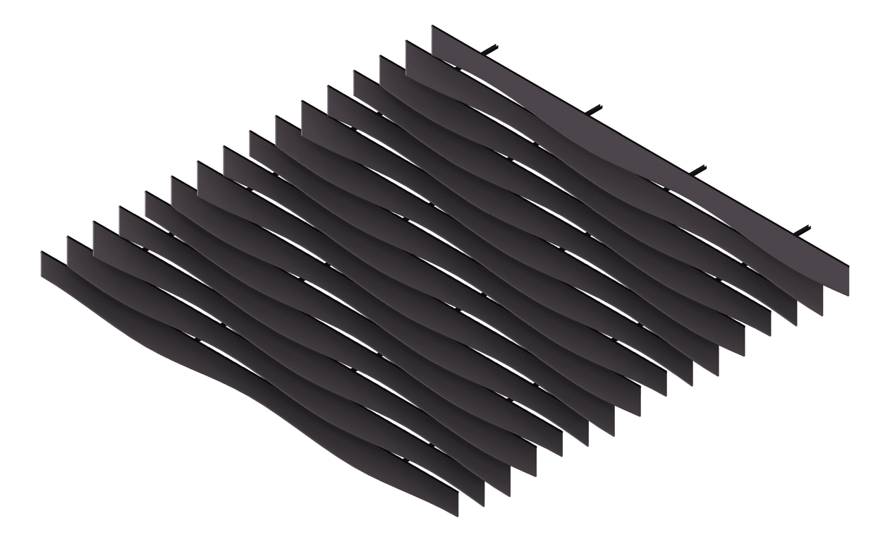 Image of CeilingBaffles Acoustic AutexAU Frontier Fin Talus