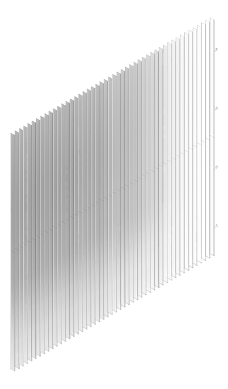 3D Documentation Image of WallBaffles Acoustic AutexAU Frontier Fin Tundra