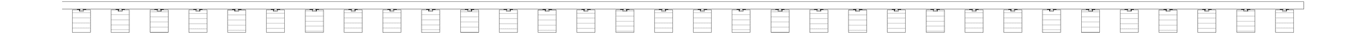 Plan Image of WallBaffles Acoustic AutexAU Frontier Raft Beam