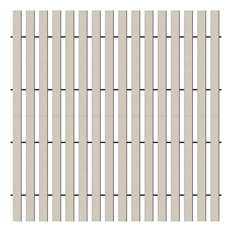 Front Image of WallBaffles Acoustic AutexAU Frontier Raft Trapezoid