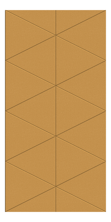 Front Image of Panel Acoustic AutexAU Groove V3 DoubleSpaced Beehive