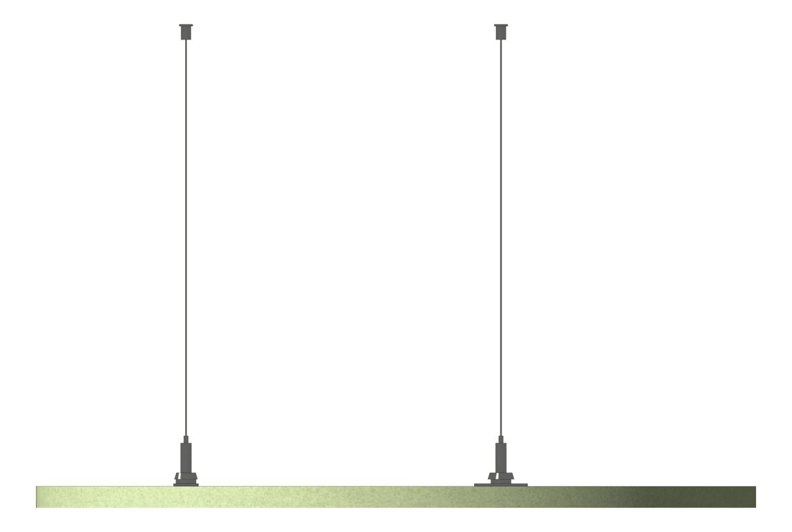 Left Image of Panel Acoustic AutexAU Horizon Circle Suspended