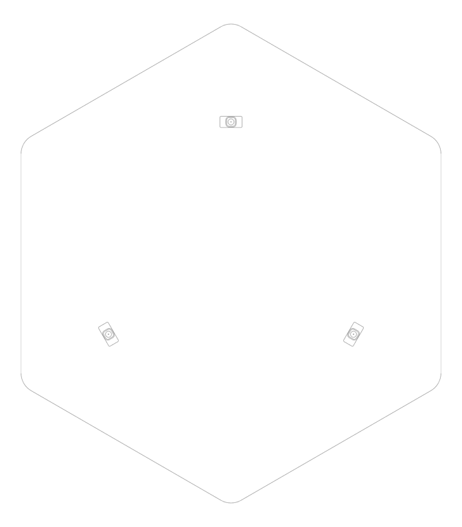 Plan Image of Panel Acoustic AutexAU Horizon Hexagon Suspended