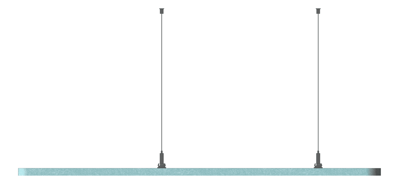 Left Image of Panel Acoustic AutexAU Horizon Triangle Suspended