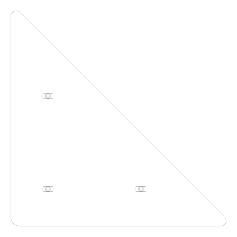 Plan Image of Panel Acoustic AutexAU Horizon Triangle Suspended