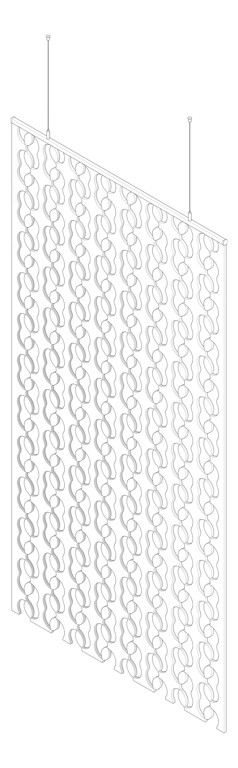 3D Documentation Image of Screen Acoustic AutexNZ Cascade Expanding E1