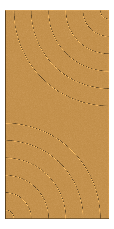Front Image of Panel Acoustic AutexNZ Groove V5 TypicalSpaced Beehive