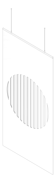 3D Documentation Image of Screen Acoustic AutexUS Cascade Static S2