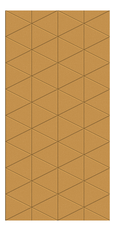 Front Image of Panel Acoustic AutexUS Groove V3 TypicalSpaced Beehive