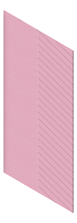 Panel Acoustic AutexUS Groove V4 HalfSpaced Rosada