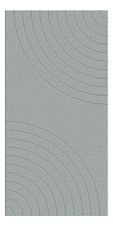 Front Image of Panel Acoustic AutexUS Groove V5 HalfSpaced Flatiron