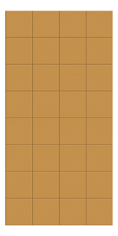 Front Image of Panel Acoustic AutexUS Groove V6 TypicalSpaced Beehive