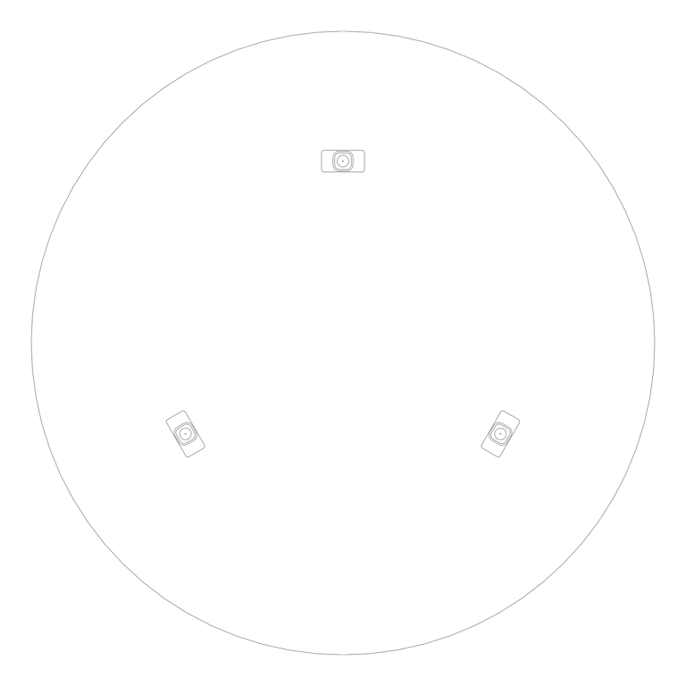Plan Image of Panel Acoustic AutexUS Horizon Circle Suspended