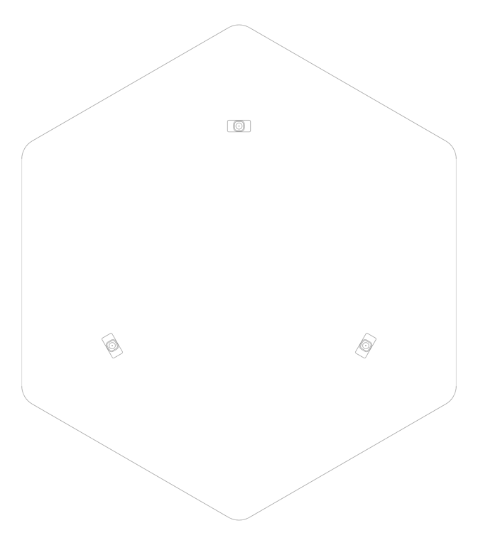 Plan Image of Panel Acoustic AutexUS Horizon Hexagon Suspended