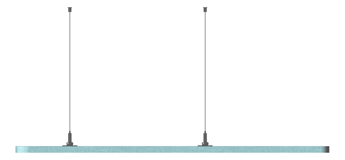Front Image of Panel Acoustic AutexUS Horizon Triangle Suspended