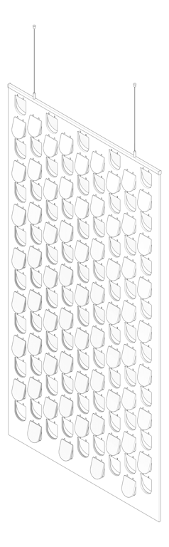 3D Documentation Image of Screen Acoustic AutexUK Cascade Folding F5