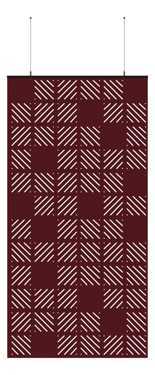 Front Image of Screen Acoustic AutexUK Cascade Static S5 Material