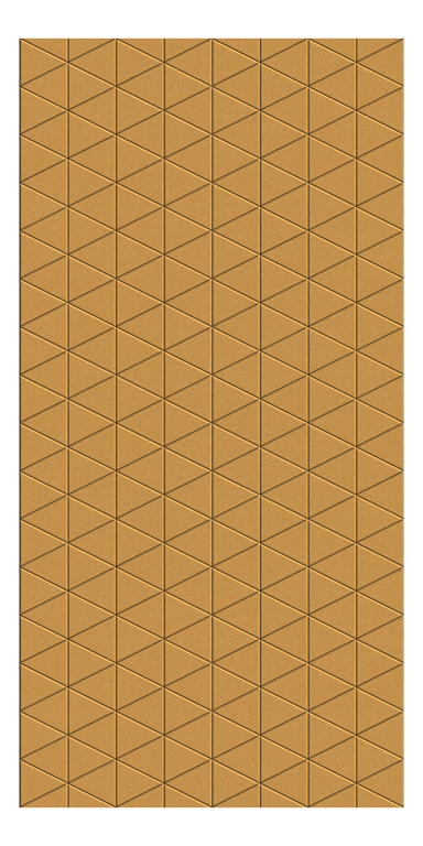 Front Image of Panel Acoustic AutexUK Groove V3 HalfSpaced Beehive