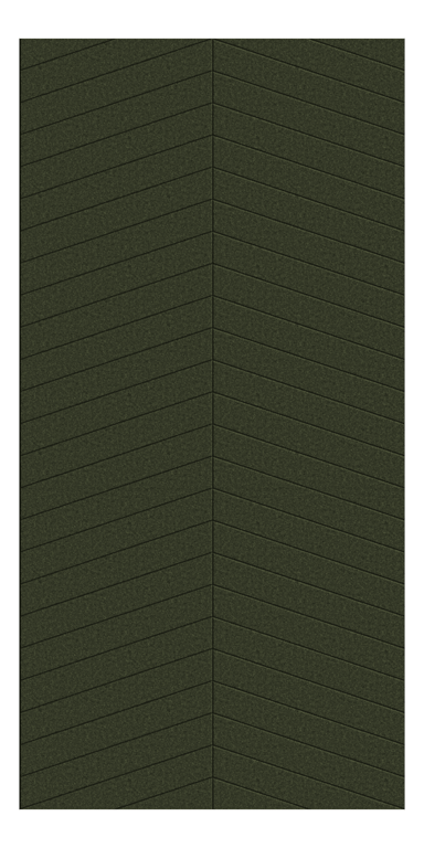 Front Image of Panel Acoustic AutexUK Groove V4 HalfSpaced Gherkin