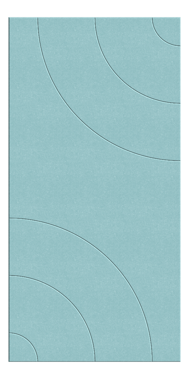 Front Image of Panel Acoustic AutexUK Groove V5 DoubleSpaced FallingWater