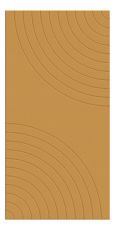 Front Image of Panel Acoustic AutexUK Groove V5 HalfSpaced Beehive