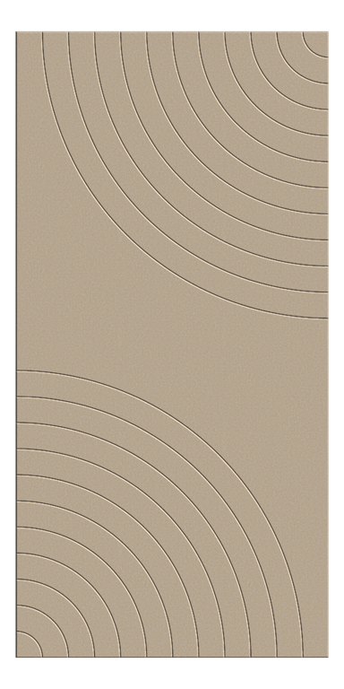 Front Image of Panel Acoustic AutexUK Groove V5 HalfSpaced Parthenon