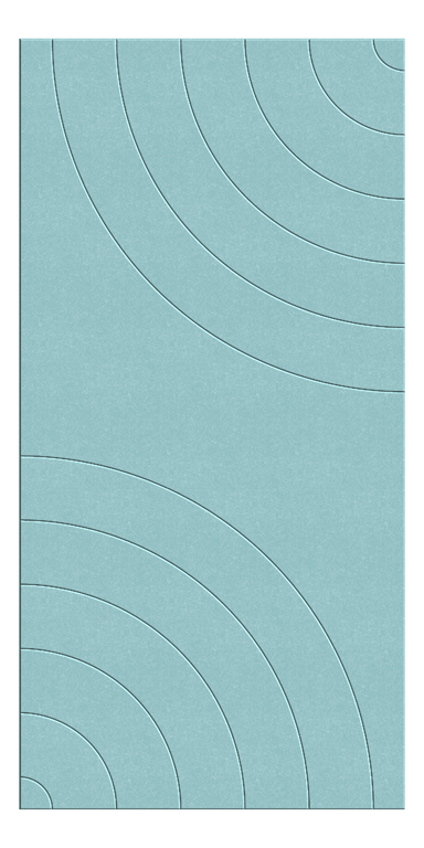 Front Image of Panel Acoustic AutexUK Groove V5 TypicalSpaced FallingWater
