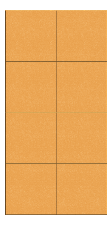 Front Image of Panel Acoustic AutexUK Groove V6 DoubleSpaced Senado