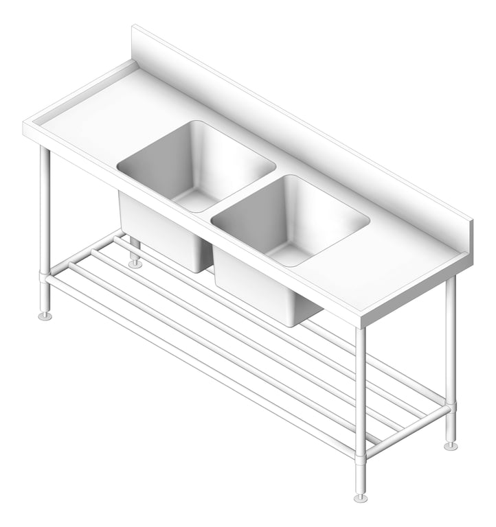 Navigate to Bench DoubleBowl Britex BenchTech CentreBowl CustomWidth