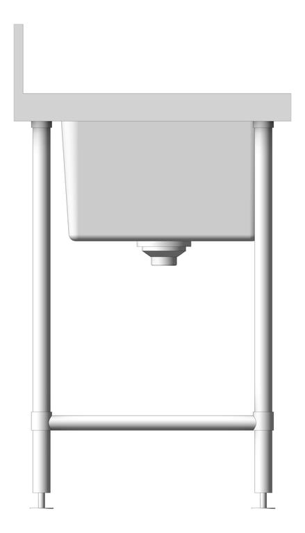 Left Image of Bench DoubleBowl Britex BenchTech CentreBowl CustomWidth