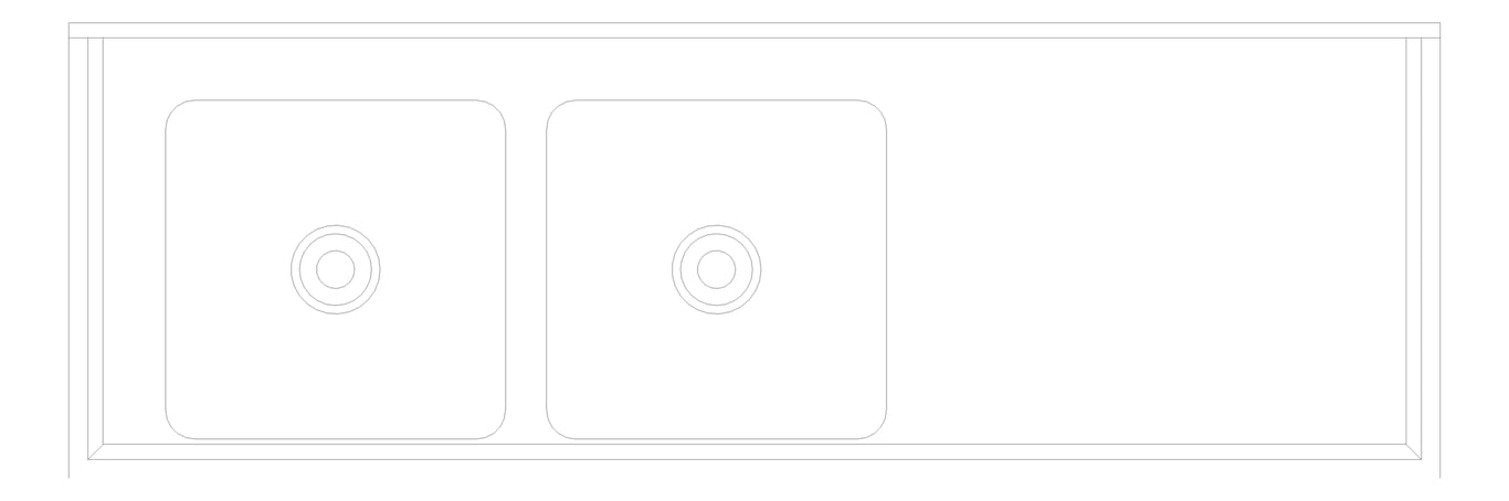 Plan Image of Bench DoubleBowl Britex BenchTech LeftBowl