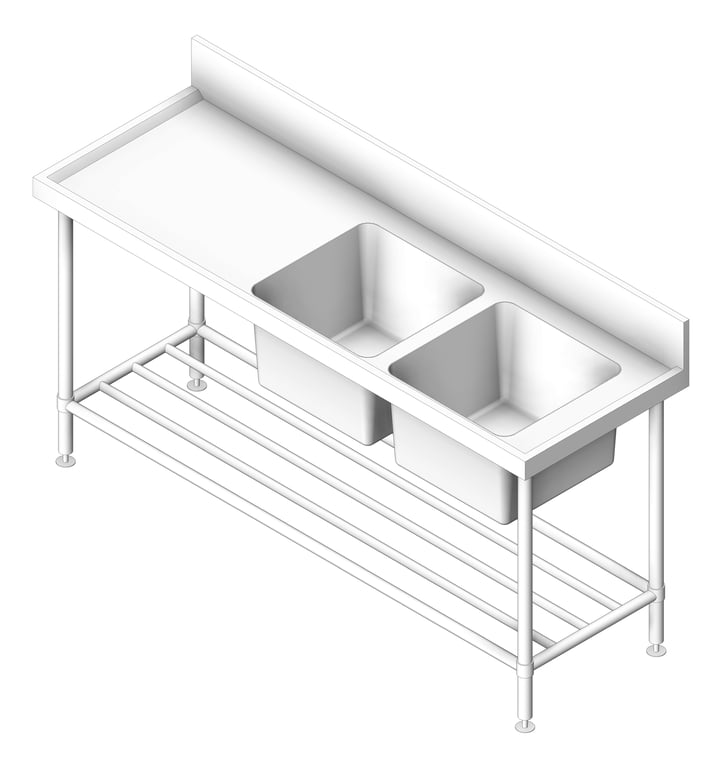 Navigate to Bench DoubleBowl Britex BenchTech RightBowl CustomWidth
