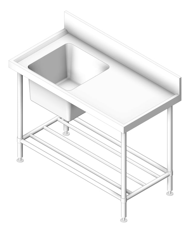 Image of Bench SingleBowl Britex BenchTech LeftBowl CustomWidth