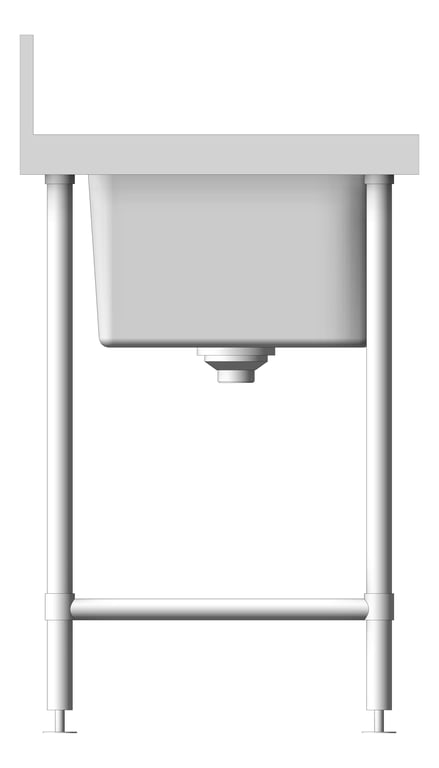 Left Image of Bench SingleBowl Britex BenchTech LeftBowl