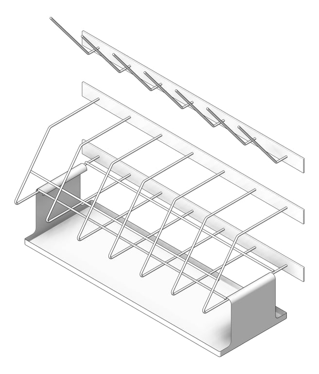 Rack BedPanBottle Britex