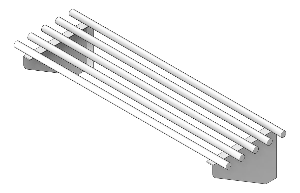 Image of Shelf Pipe Britex BenchTech CustomWidth