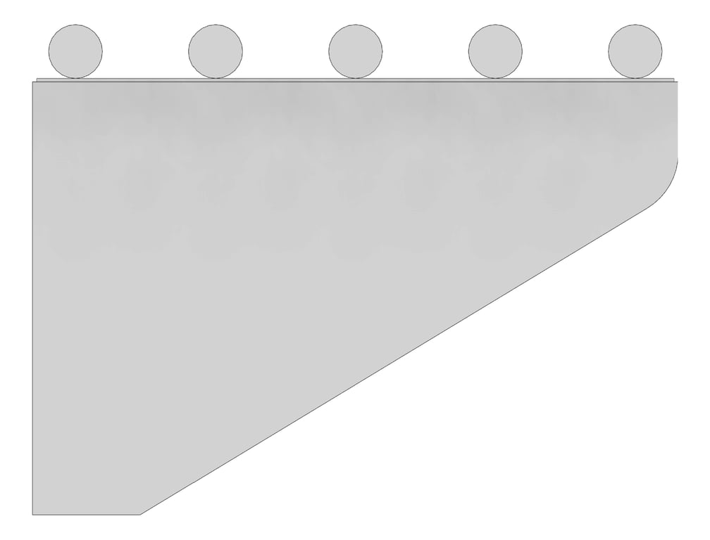 Left Image of Shelf Pipe Britex BenchTech CustomWidth