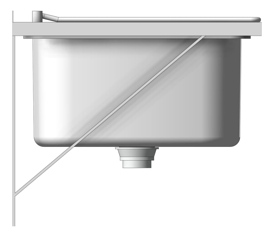 Left Image of Sink Cleaners Britex WallMount Bracket