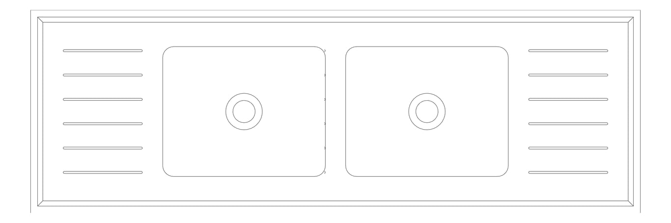 Plan Image of Sink Laboratory Britex Universal TwinCentreBowl