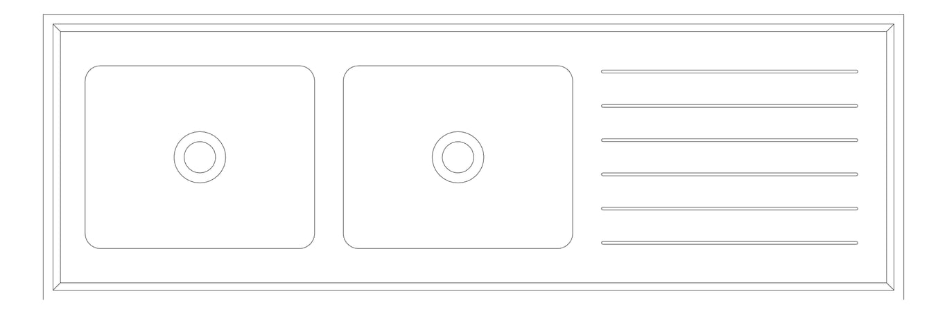 Plan Image of Sink Laboratory Britex Universal TwinEndBowl