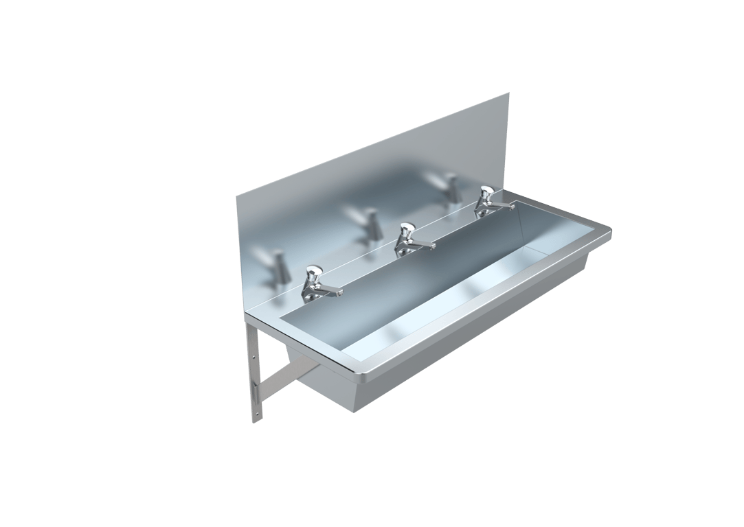 TWAL-TW-9101 Image of Trough WallHung Britex Wallsend HandWash TimeflowTap