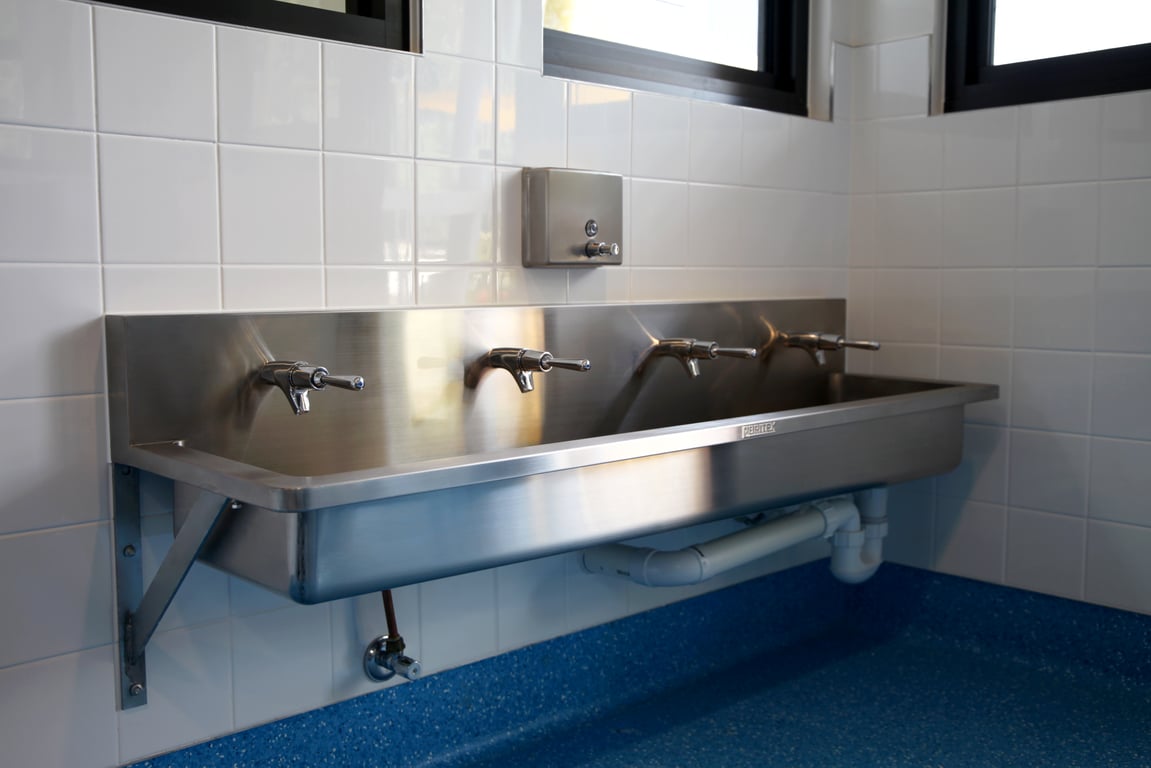 hand-wash-lever Image of Trough WallHung Britex HandWash FrontLeverTap