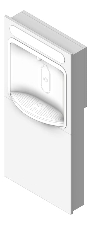 DrinkingFountain InWall Britex Accessible BottleFiller Panel Filtered