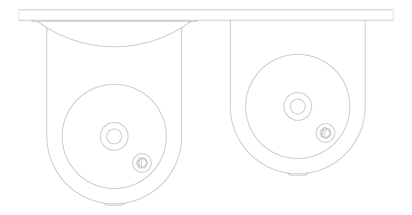 Plan Image of DrinkingFountain WallHung Britex Accessible BottleFiller Double