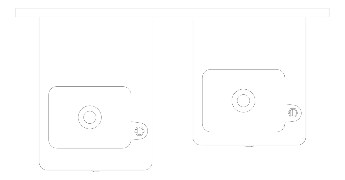 Plan Image of DrinkingFountain WallHung Britex Accessible Square Double