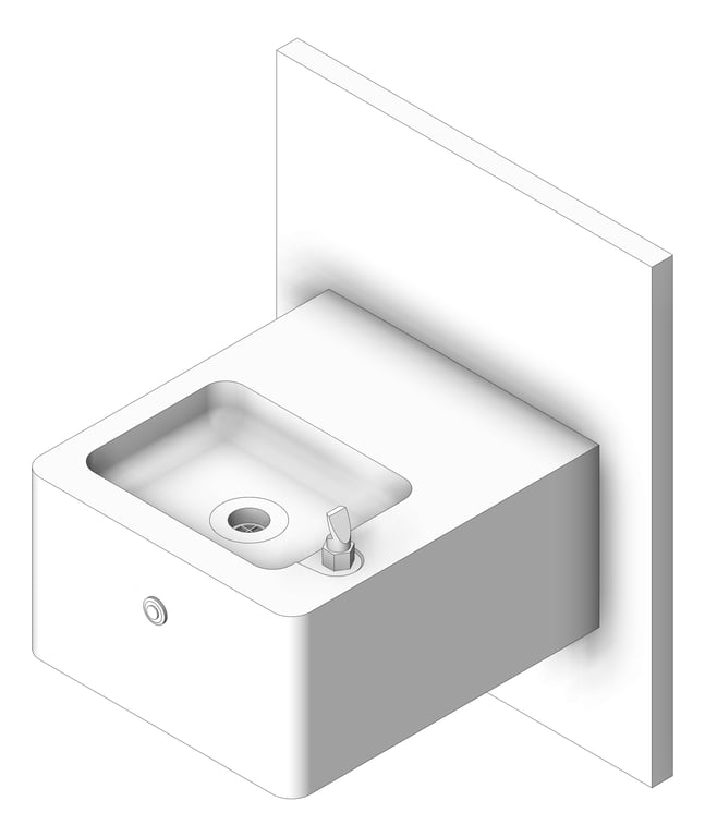 Navigate to DrinkingFountain WallHung Britex Dado Compact Square