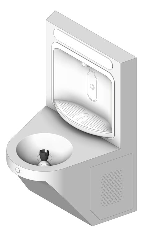 DrinkingFountain WallMounted Britex Accessible BottleFiller Single Filtered