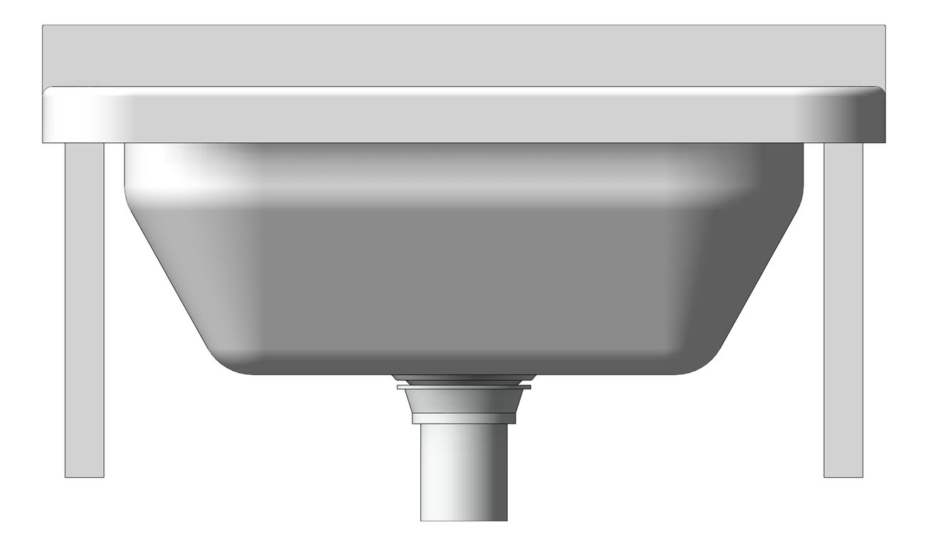 Front Image of Basin WallHung Britex Compact