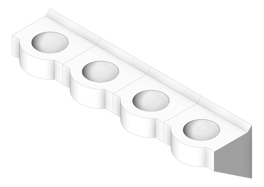 Navigate to Basin WallHung Britex Curveline MultiBasin FourStations